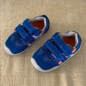 Pediped sneakers size 22 (6-6.5) blue & orange